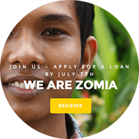 Screenshot of webpage: apply.zomia.org